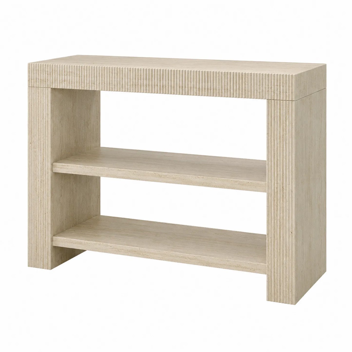 Konsolentisch Rechteckig Holz Beige 100x35x75cm