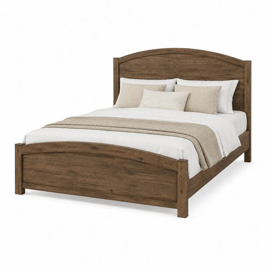 Doppelbett aus Eichenholz Braun 200x160 cm