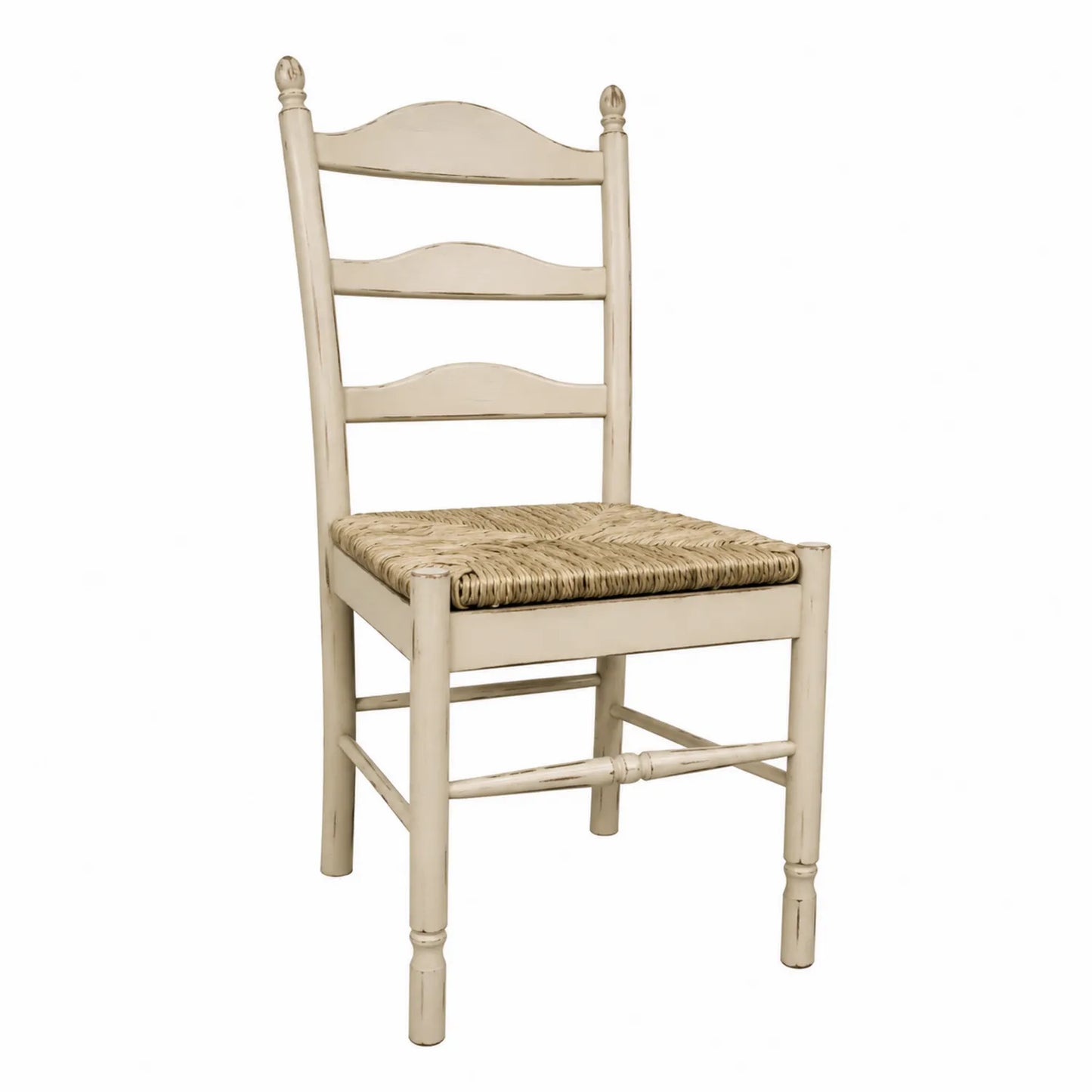 Esszimmerstuhl Holz Beige Naturgeflecht